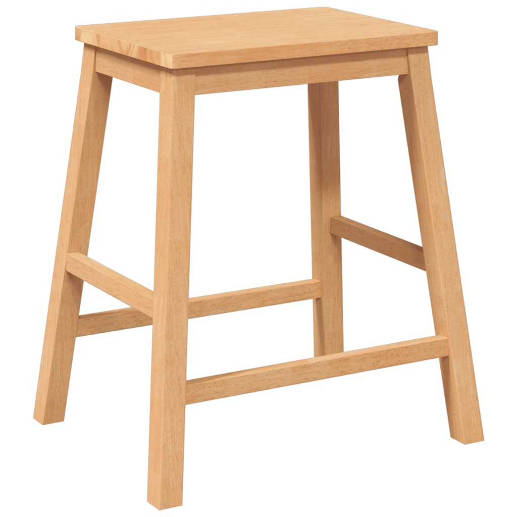 Chaises de bar lot de 2 bois massif d'hévéa - XIOS
