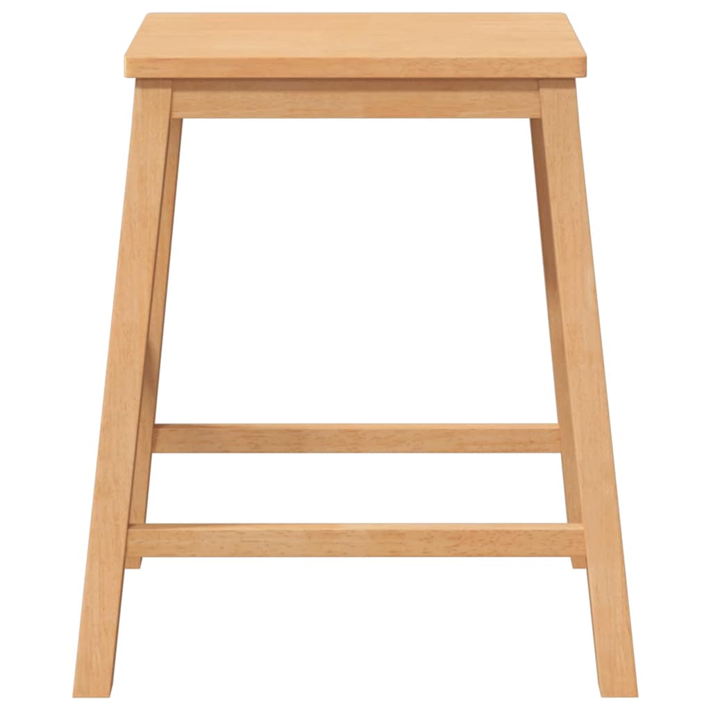 Chaises de bar lot de 2 bois massif d'hévéa - XIOS