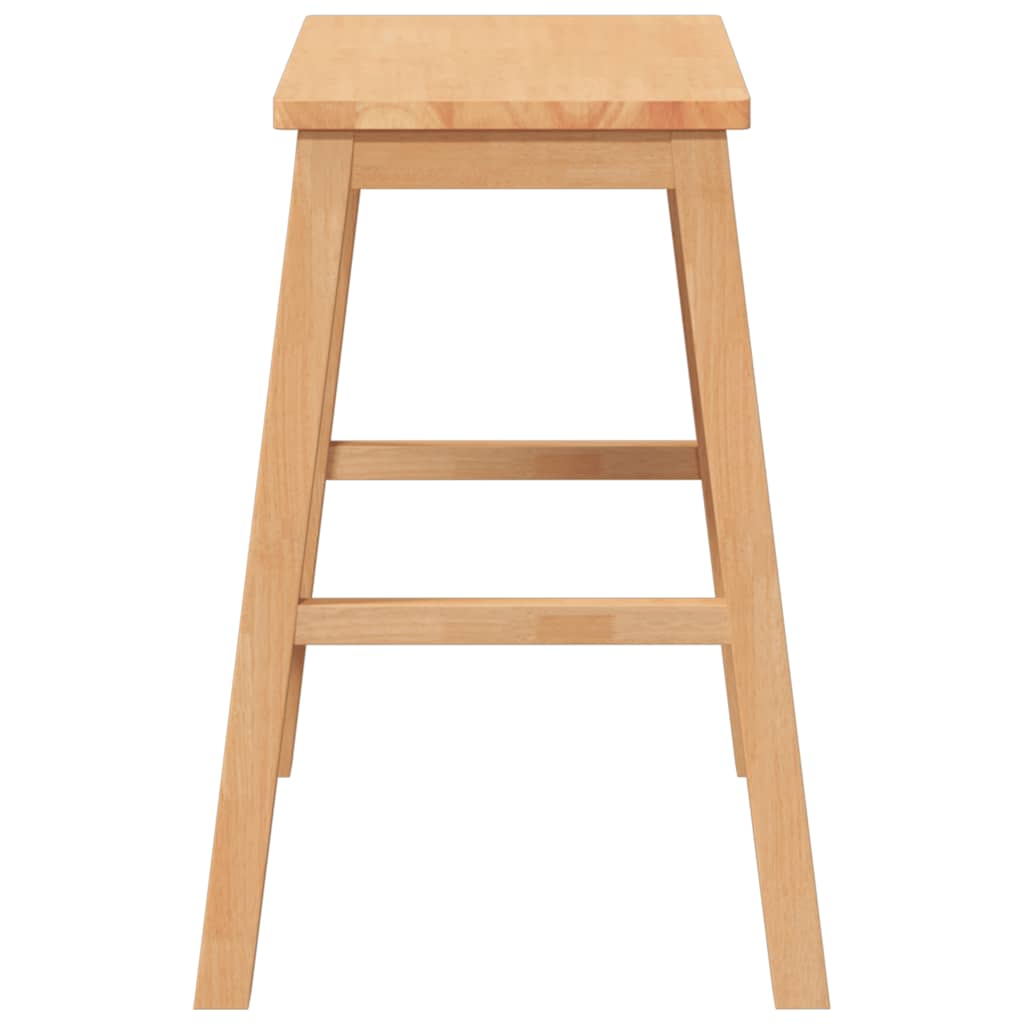 Chaises de bar lot de 2 bois massif d'hévéa - XIOS
