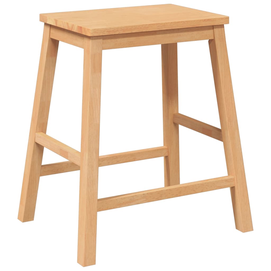Chaises de bar lot de 2 bois massif d'hévéa - XIOS