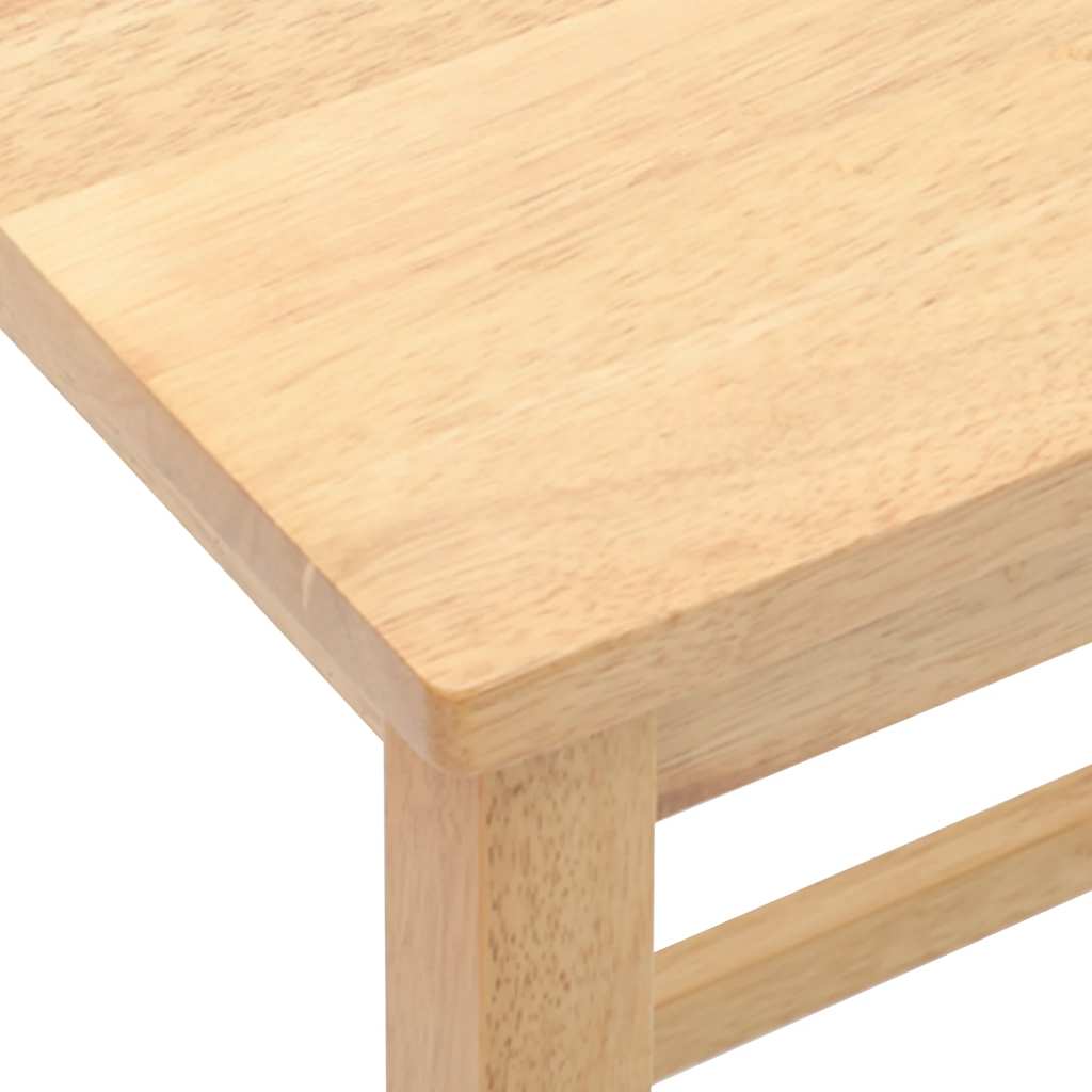 Chaises de bar lot de 2 bois massif d'hévéa - XIOS
