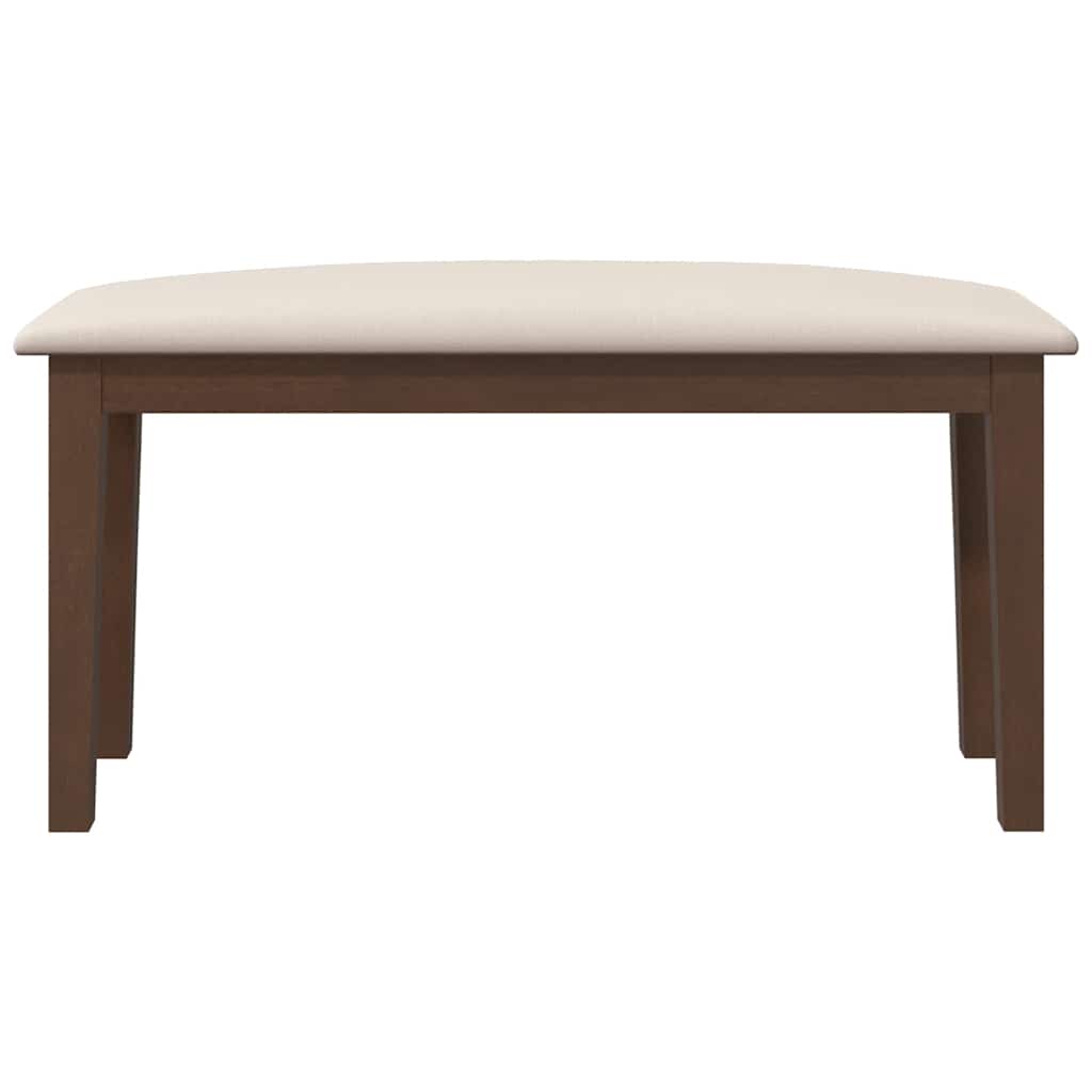 Banc 90 cm marron bois massif caoutchouc - XIOS