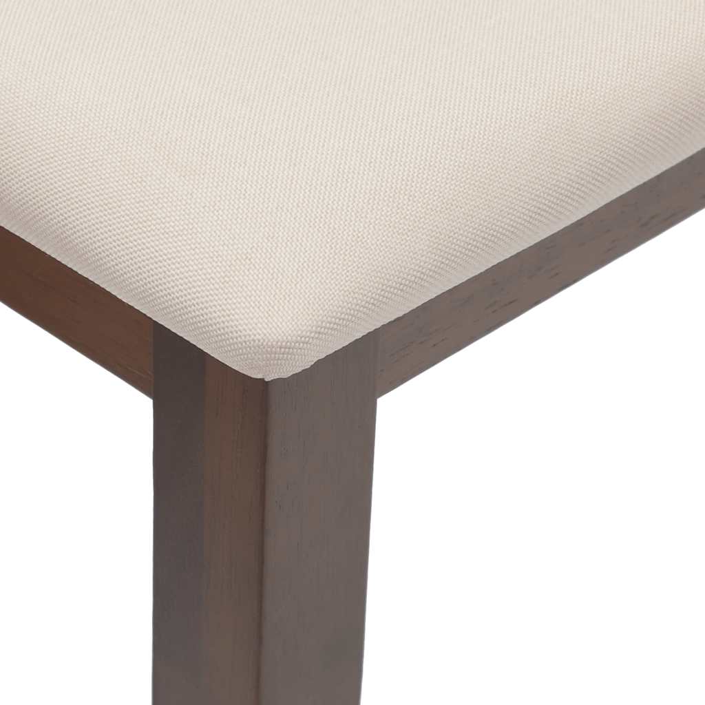 Banc 90 cm marron bois massif caoutchouc - XIOS