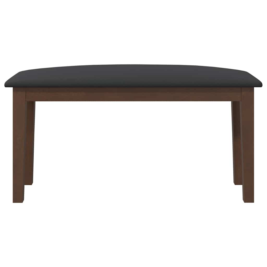 Banc 90 cm marron bois massif caoutchouc - XIOS