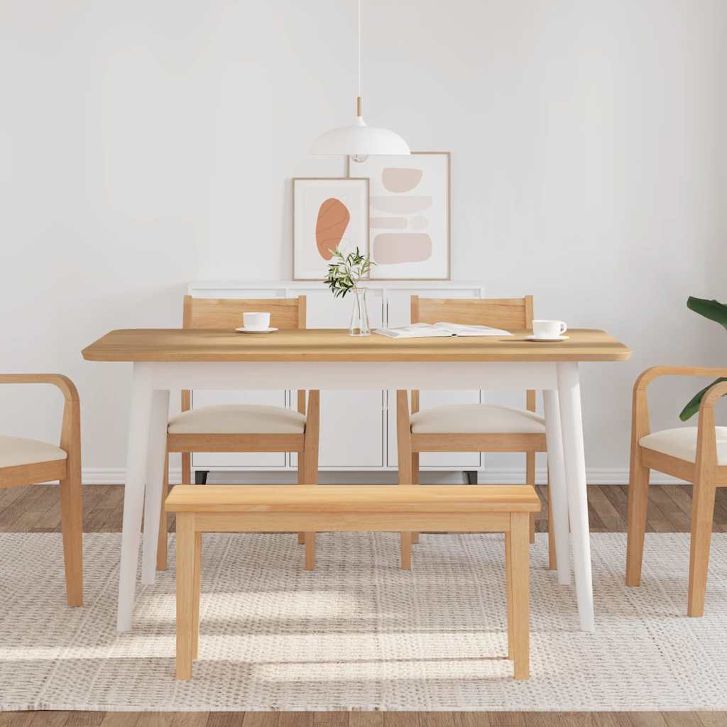 Banc 90 cm bois massif caoutchouc - XIOS