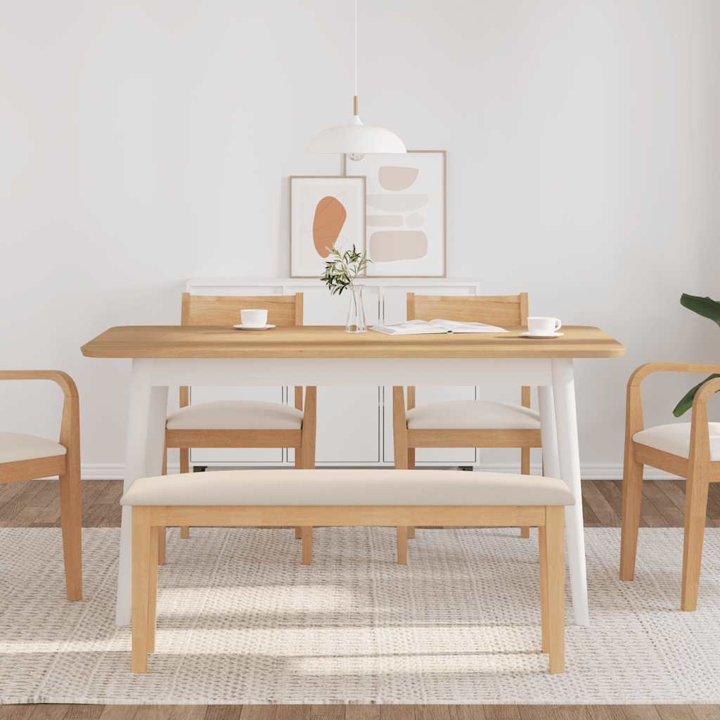 Banc 110 cm bois massif caoutchouc - XIOS