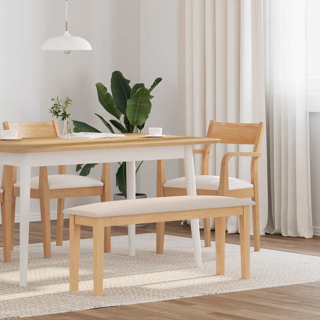 Banc 110 cm bois massif caoutchouc - XIOS