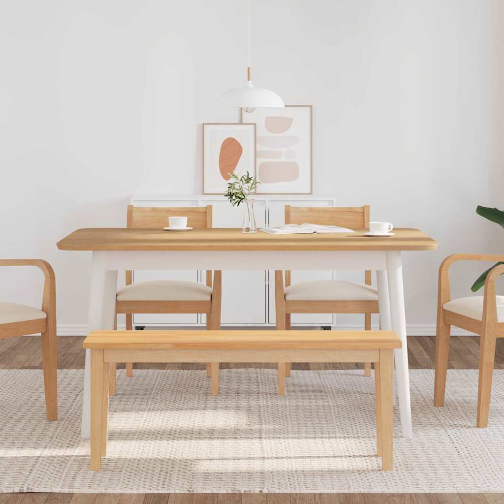 Banc 110 cm bois massif caoutchouc - XIOS