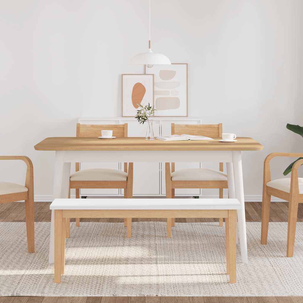 Banc 110 cm bois massif caoutchouc - XIOS