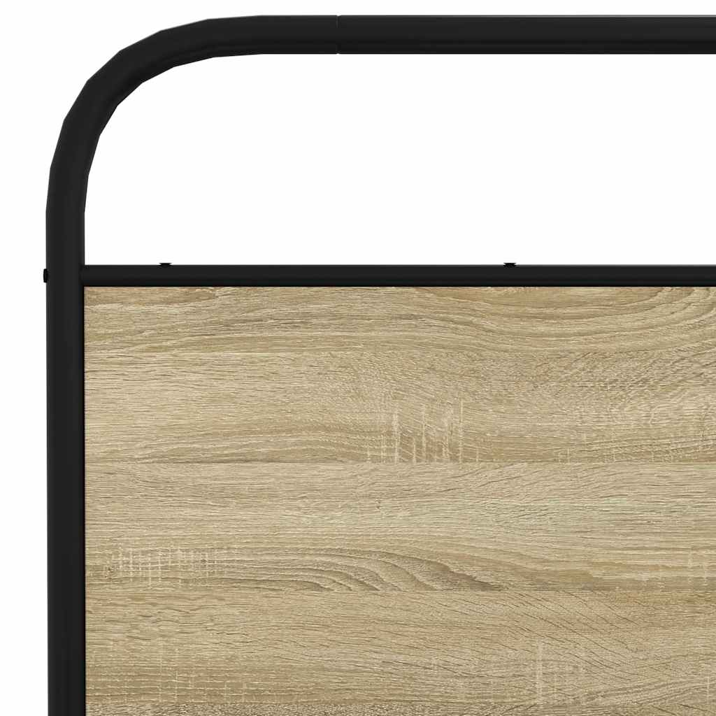 Cadre de lit sans matelas 150x200 cm chêne sonoma - XIOS