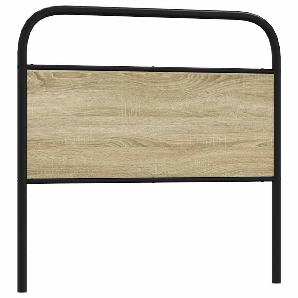 Tête de lit chêne sonoma 90 cm acier et bois d'ingénierie - XIOS