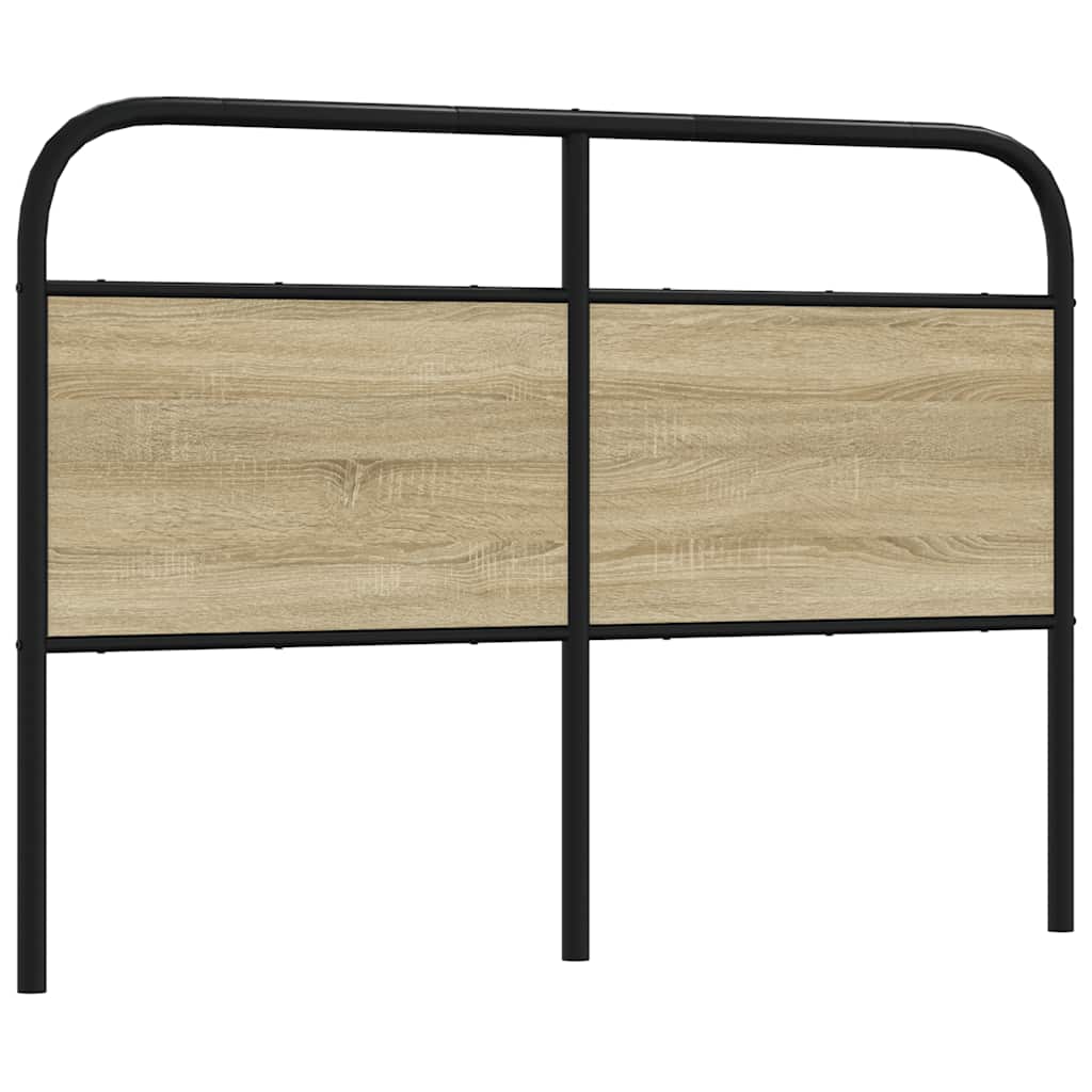 Tête de lit chêne sonoma 120 cm acier et bois d'ingénierie - XIOS