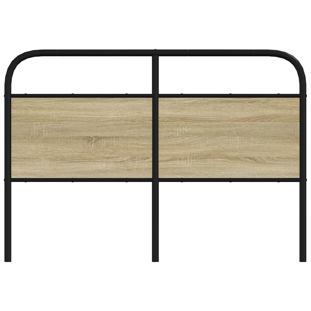 Tête de lit chêne sonoma 120 cm acier et bois d'ingénierie - XIOS