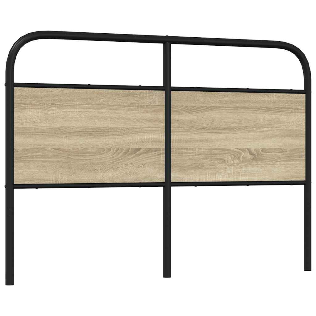 Tête de lit chêne sonoma 120 cm acier et bois d'ingénierie - XIOS