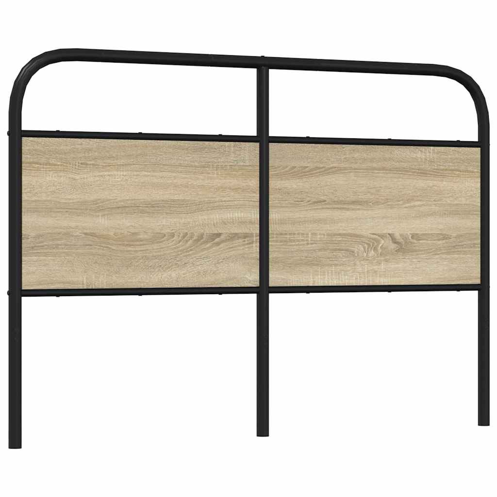 Tête de lit chêne sonoma 135 cm acier et bois d'ingénierie - XIOS