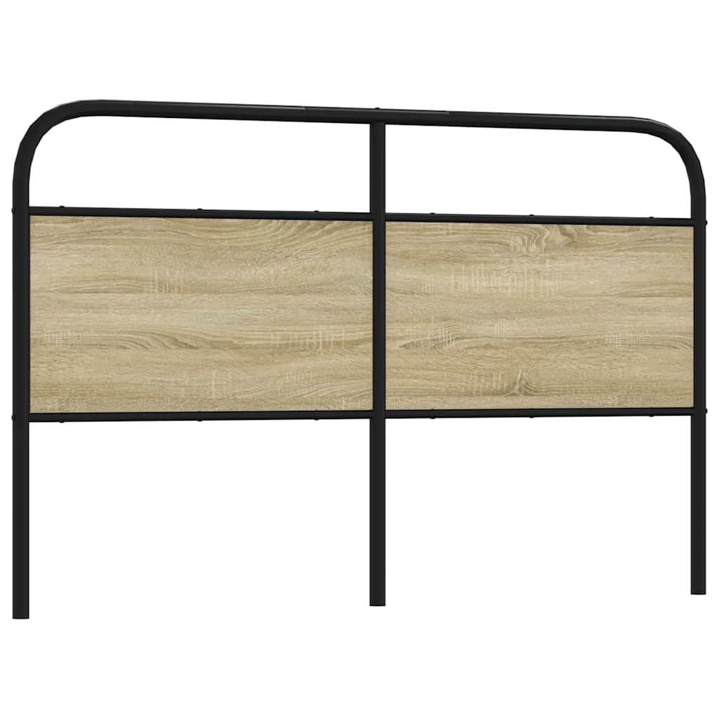 Tête de lit chêne sonoma 150 cm acier et bois d'ingénierie - XIOS