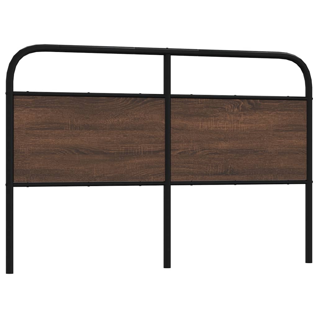 Tête de lit chêne marron 150 cm acier et bois d'ingénierie - XIOS