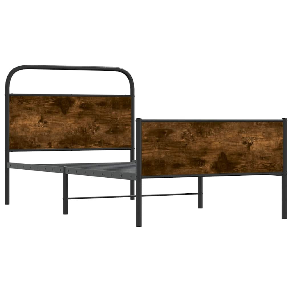 Cadre de lit sans matelas 90x190cm chêne sonoma bois ingénierie - XIOS