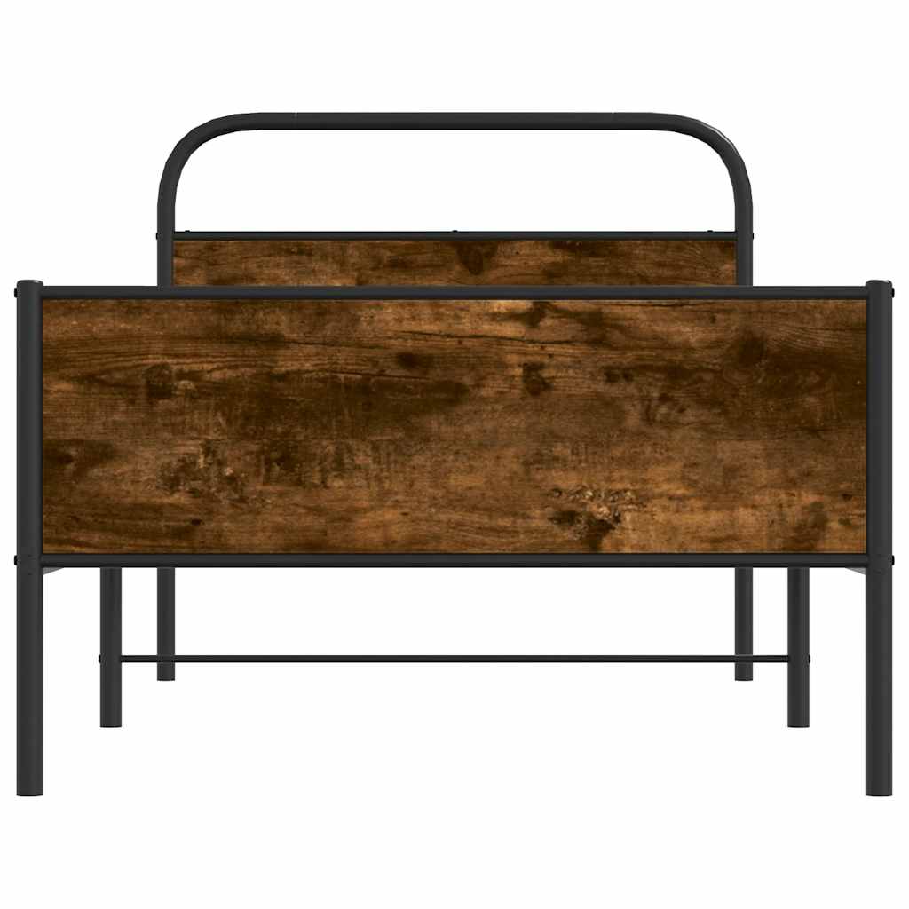 Cadre de lit sans matelas 90x190cm chêne sonoma bois ingénierie - XIOS