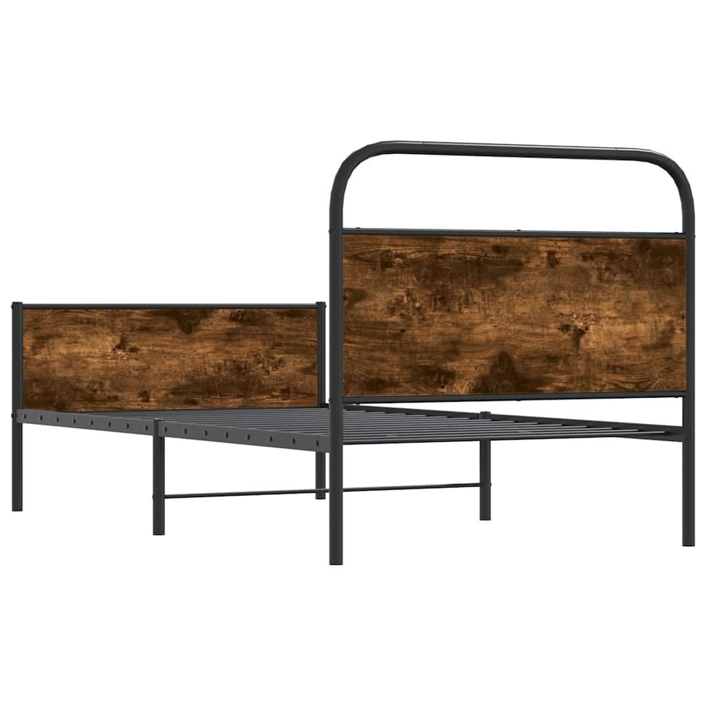 Cadre de lit sans matelas 100x190 cm chêne sonoma - XIOS