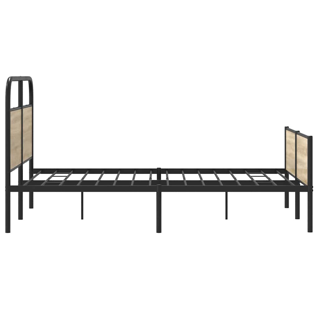 Cadre de lit sans matelas 120x200 cm chêne sonoma - XIOS