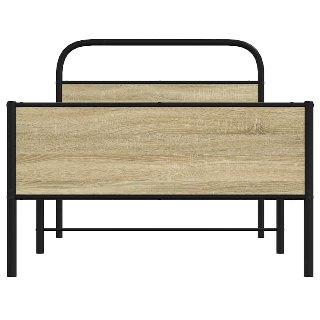Cadre de lit sans matelas 100x190 cm chêne sonoma - XIOS