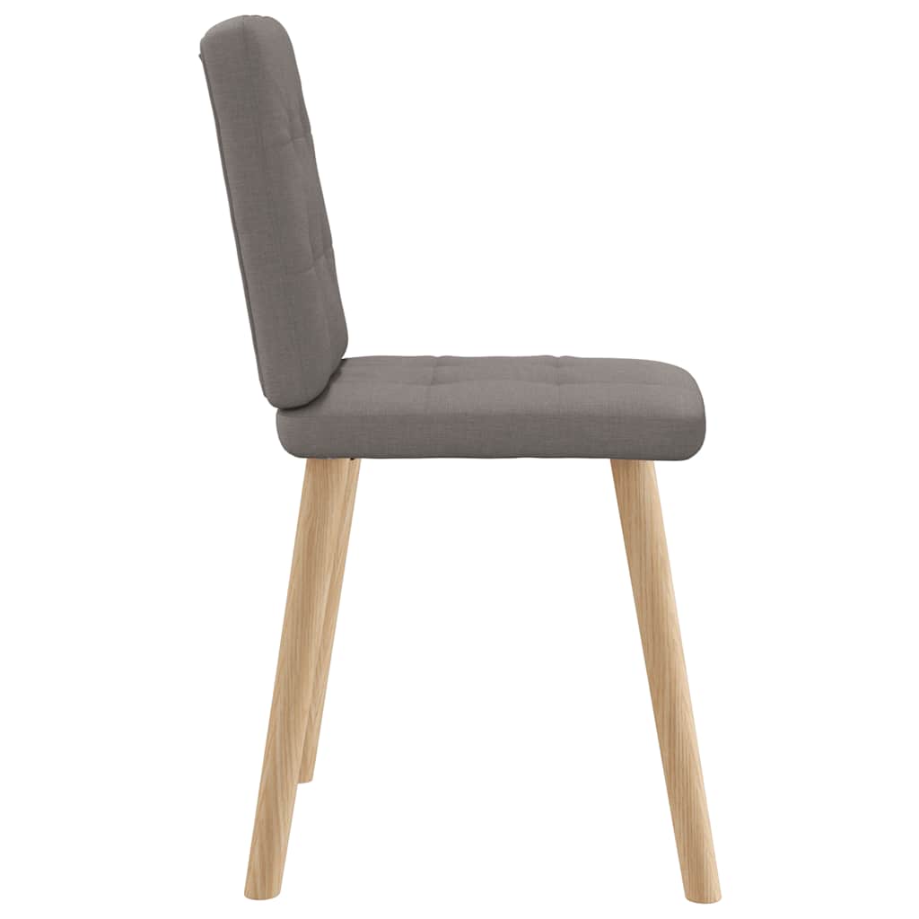Chaises à manger lot de 4 taupe tissu - XIOS