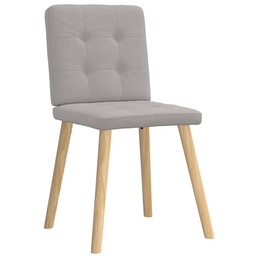 Chaises à manger lot de 4 gris nuage tissu - XIOS