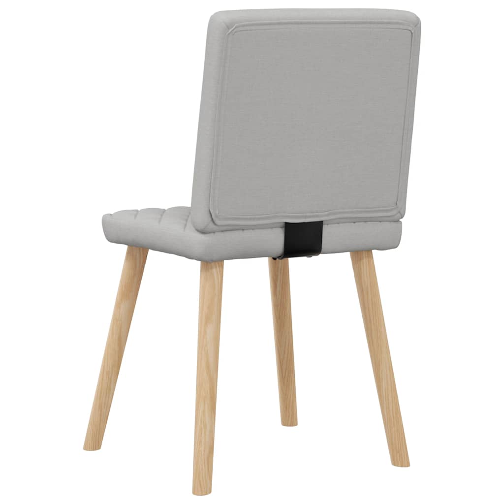 Chaises à manger lot de 4 gris nuage tissu - XIOS