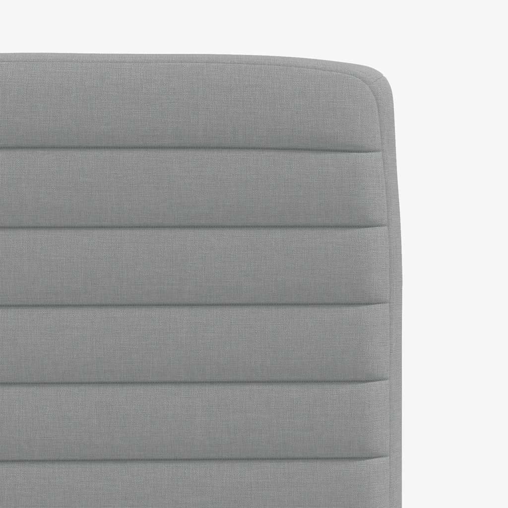 Chaises à manger lot de 4 gris clair tissu - XIOS