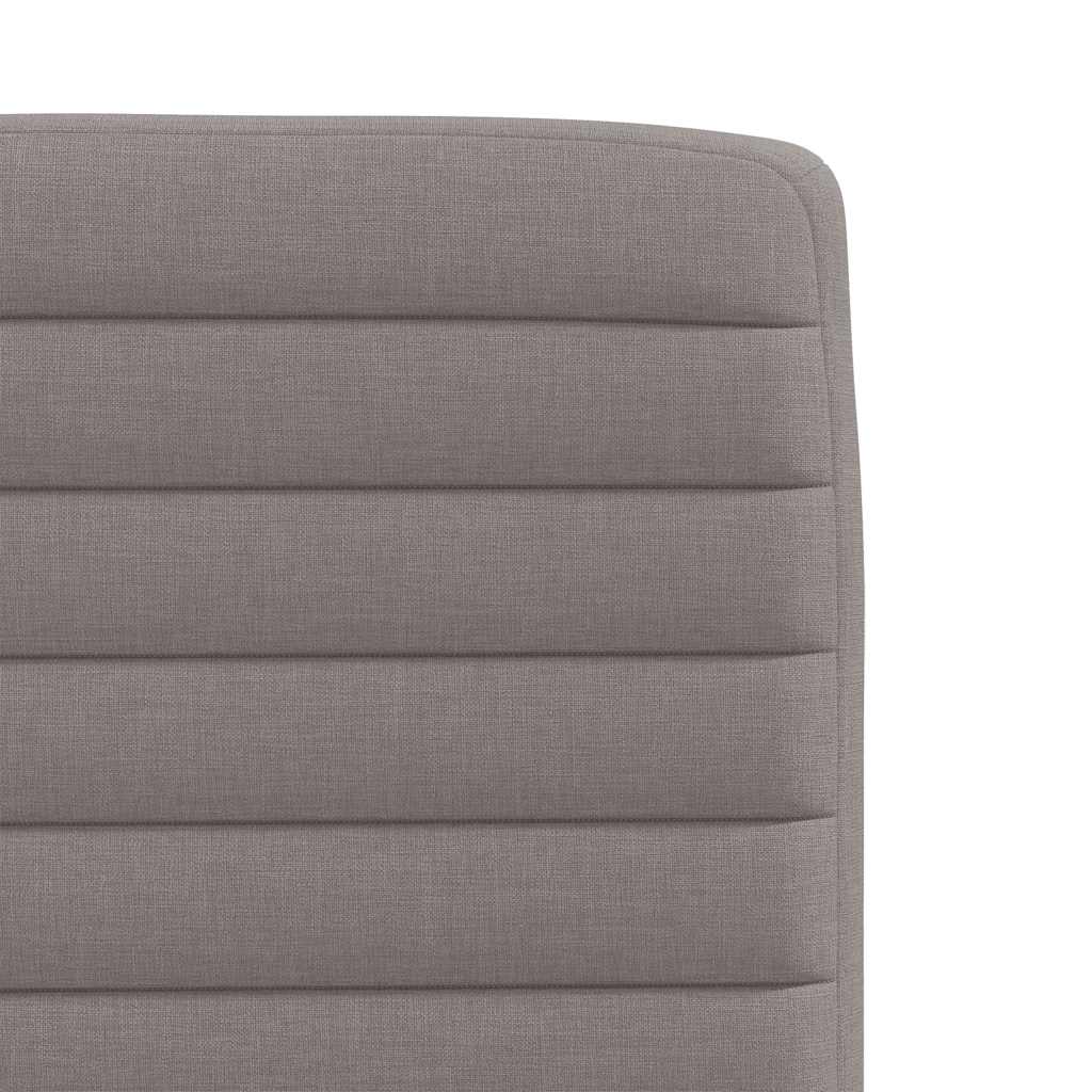 Chaises à manger lot de 4 taupe tissu - XIOS