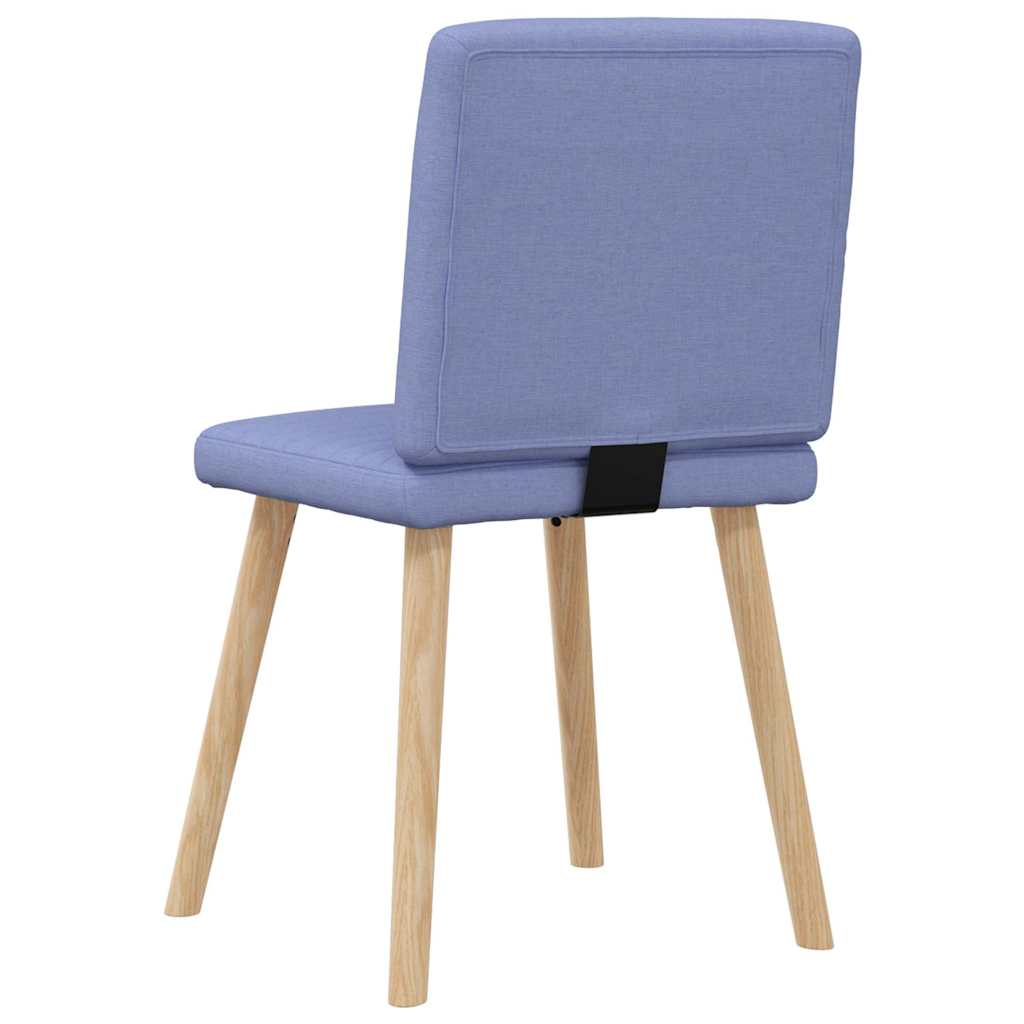 Chaises à manger lot de 4 bleu jean tissu - XIOS