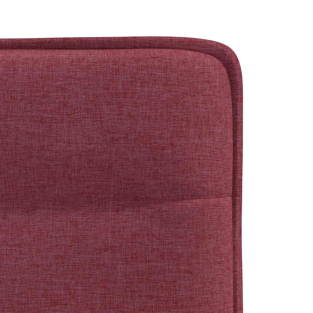 Chaises à manger lot de 4 rouge bordeaux tissu - XIOS