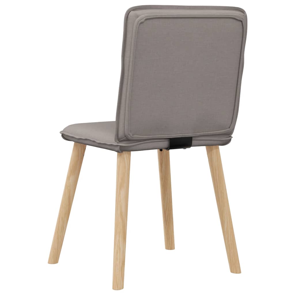 Chaises à manger lot de 4 taupe tissu - XIOS