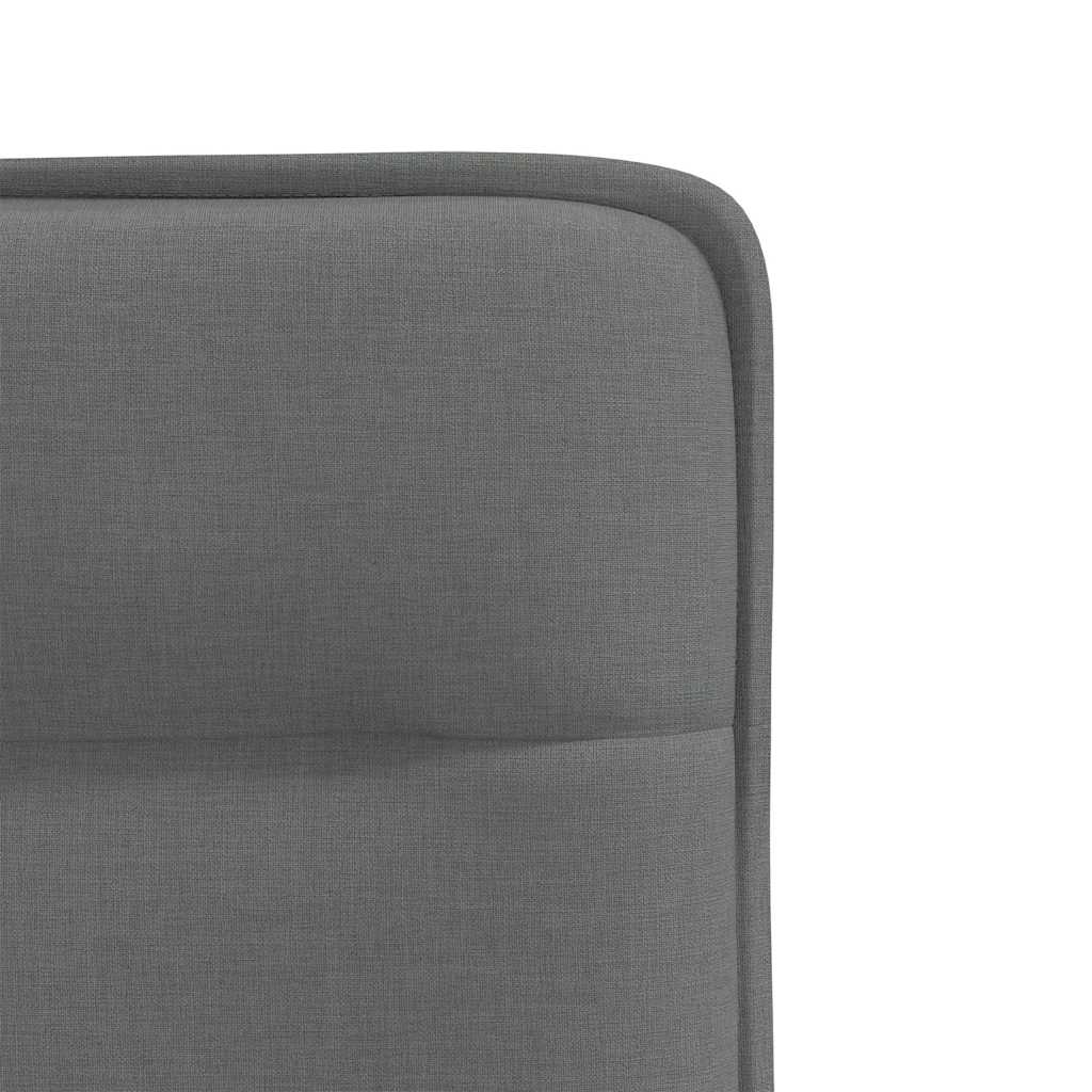 Chaises à manger lot de 4 gris foncé tissu - XIOS