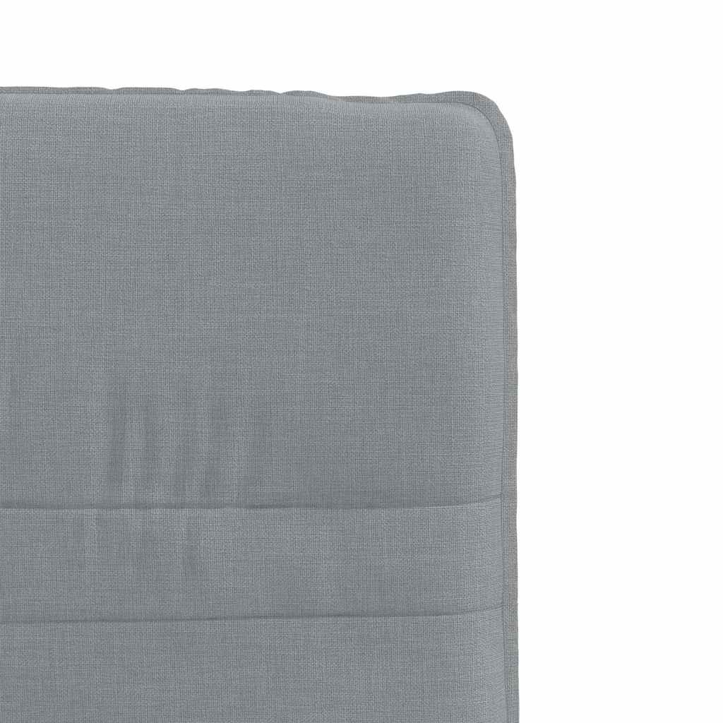 Chaises à manger lot de 4 gris clair tissu - XIOS