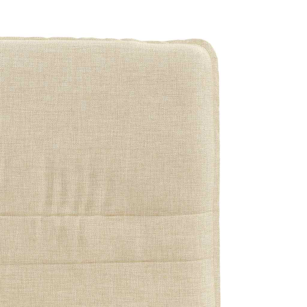 Chaises à manger lot de 4 crème tissu - XIOS