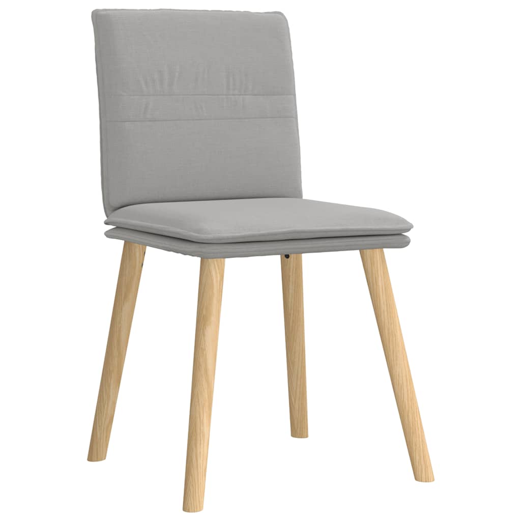 Chaises à manger lot de 4 gris nuage tissu - XIOS