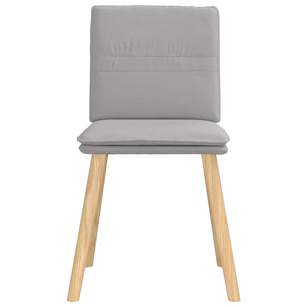 Chaises à manger lot de 4 gris nuage tissu - XIOS