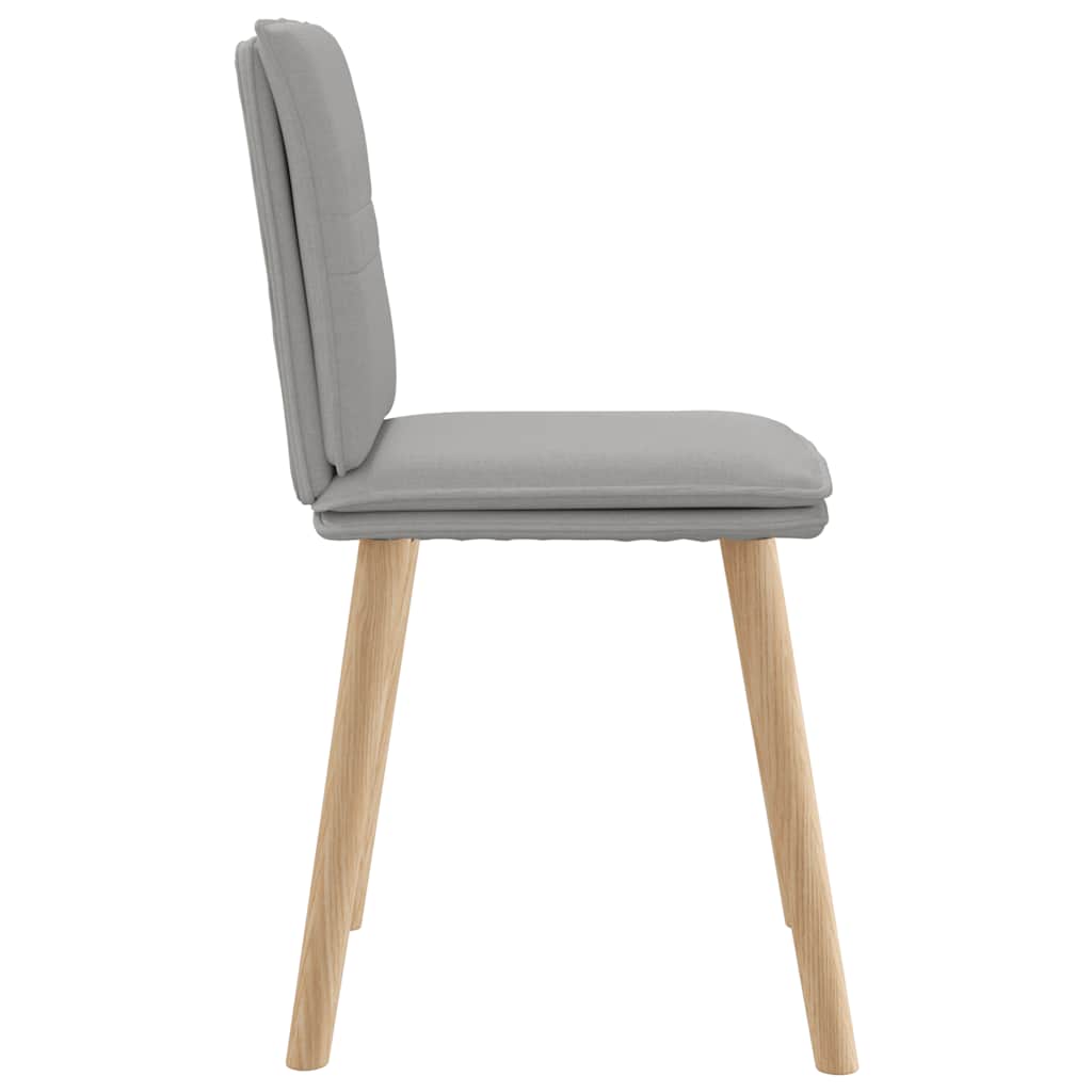 Chaises à manger lot de 4 gris nuage tissu - XIOS