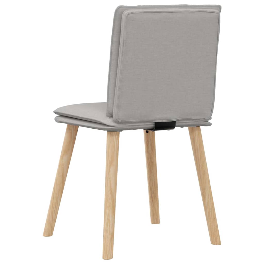 Chaises à manger lot de 4 gris nuage tissu - XIOS
