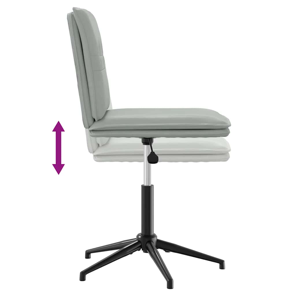 Chaises à manger lot de 2 Gris clair Velours - XIOS