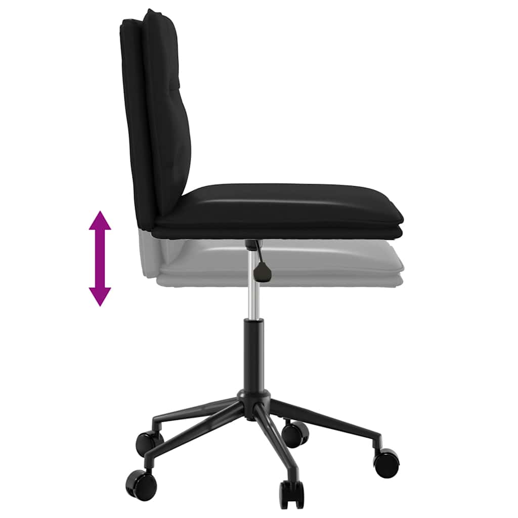 Chaises à manger lot de 2 noir similicuir - XIOS