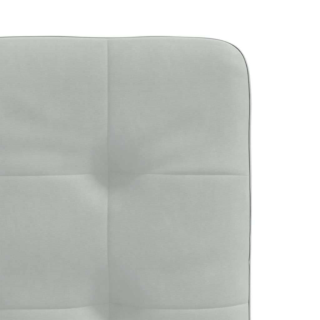 Chaises à manger lot de 6 gris clair velours - XIOS