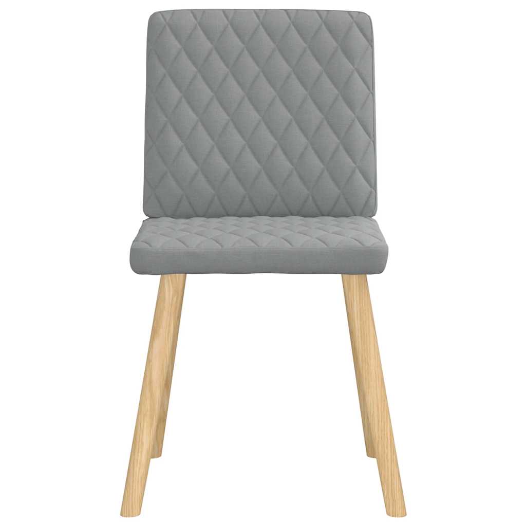 Chaises à manger lot de 6 gris clair tissu - XIOS