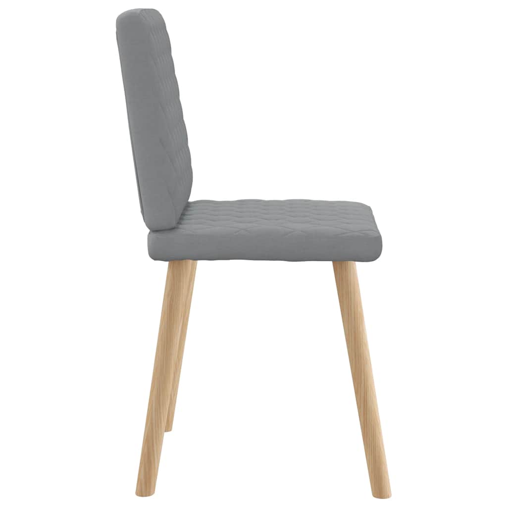 Chaises à manger lot de 6 gris clair tissu - XIOS