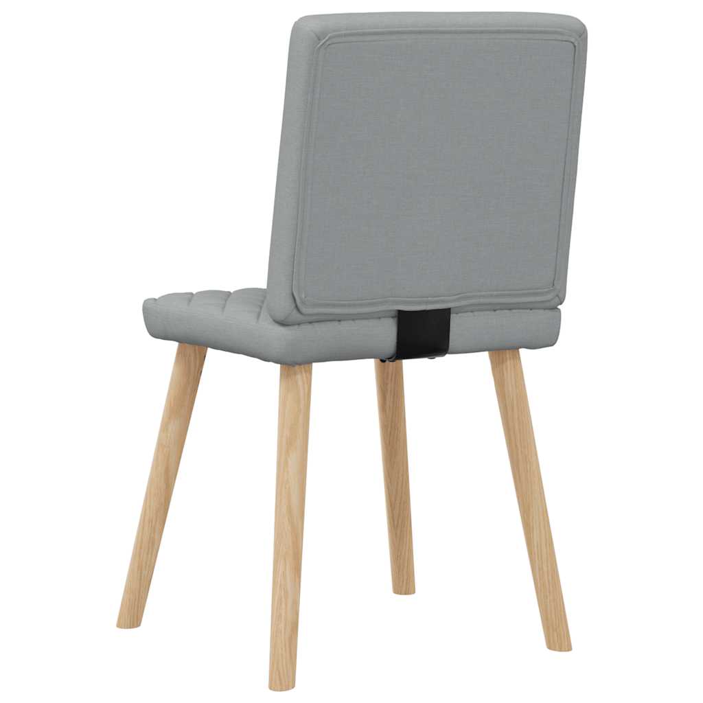 Chaises à manger lot de 6 gris clair tissu - XIOS