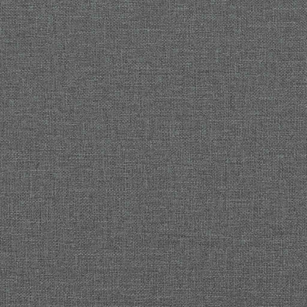 Chaises à manger lot de 6 gris foncé tissu - XIOS