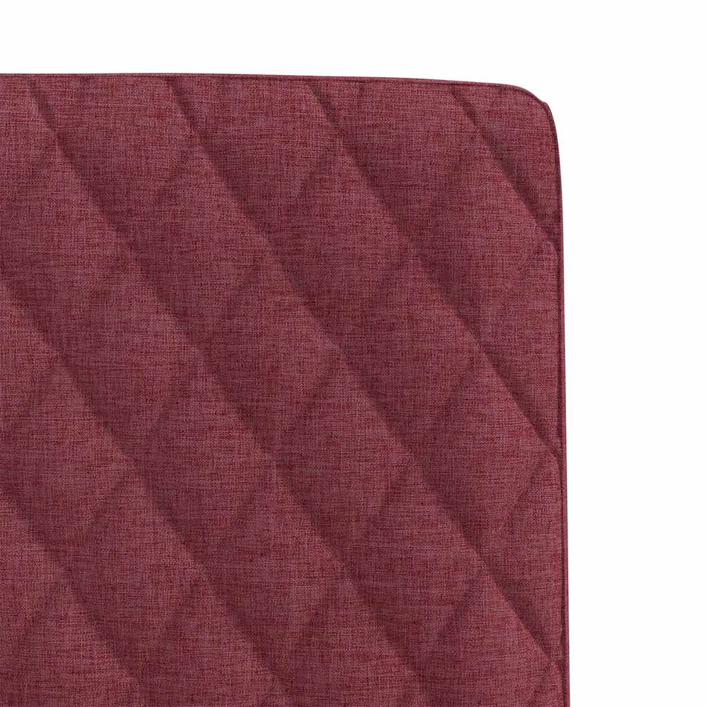 Chaises à manger lot de 6 rouge bordeaux tissu - XIOS