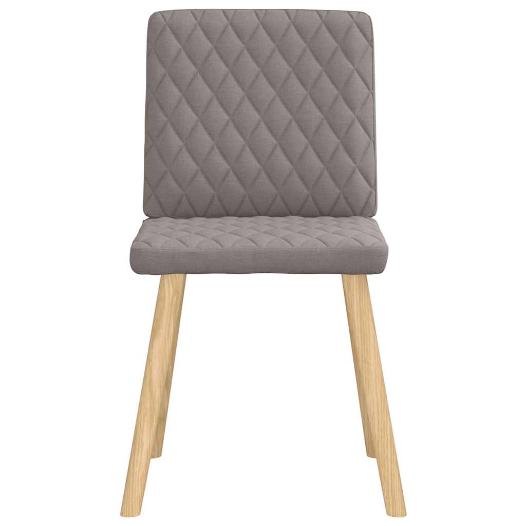 Chaises à manger lot de 6 taupe tissu - XIOS